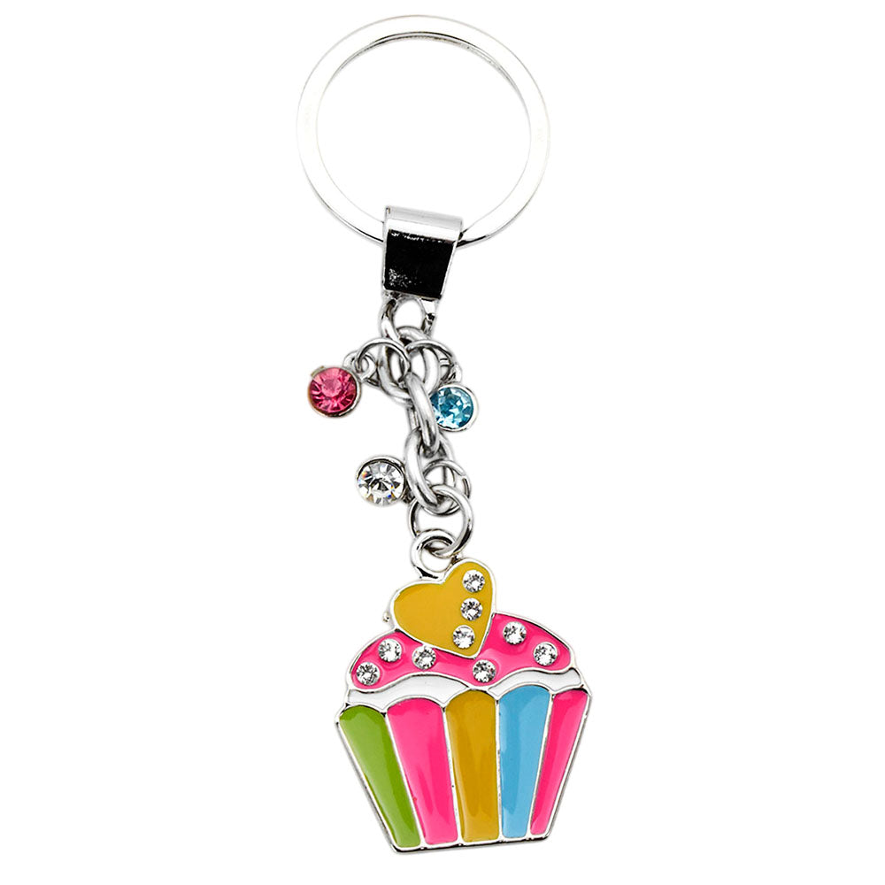 Llavero Cupcake Colorido