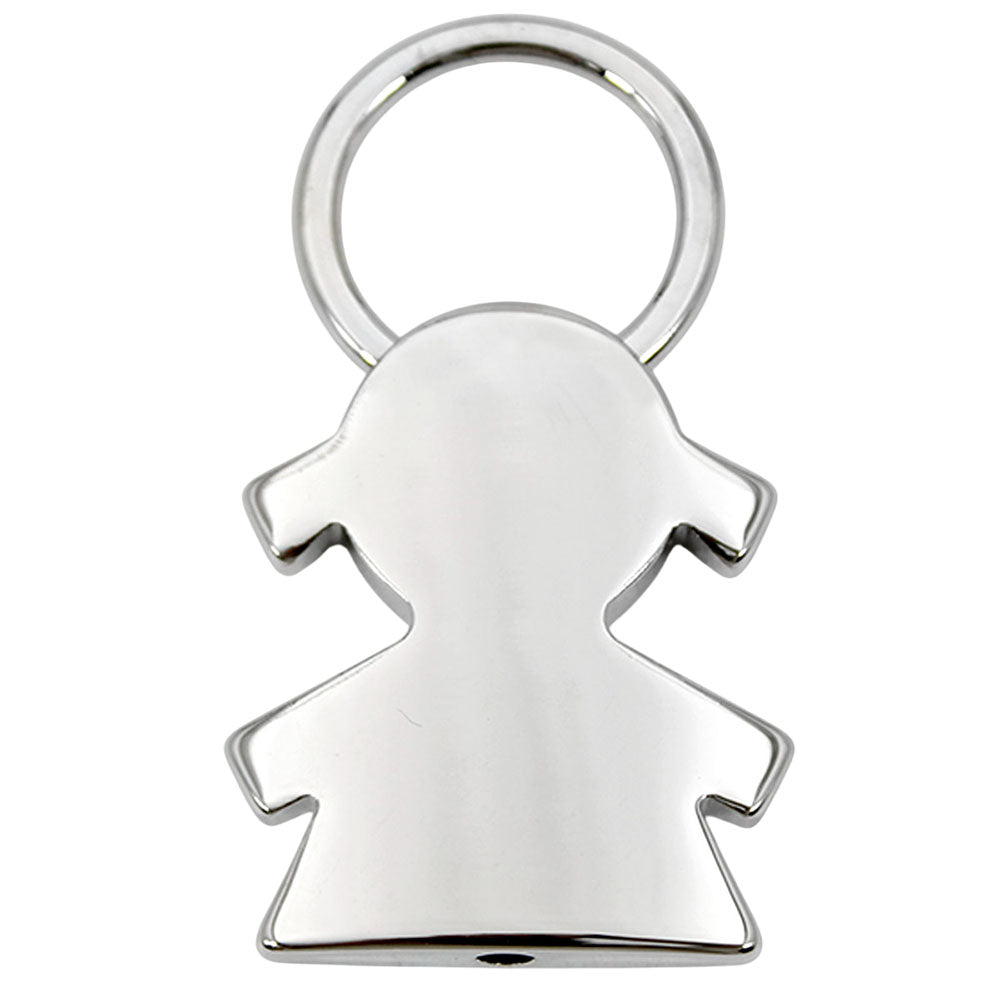 Llavero Niña Plateada