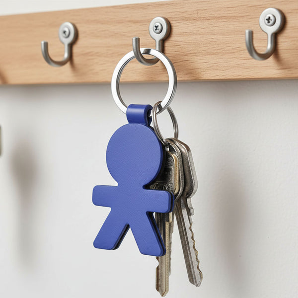 Llavero Niño Azul Vibrante