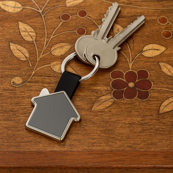 Llavero Casa Correa Negra PU