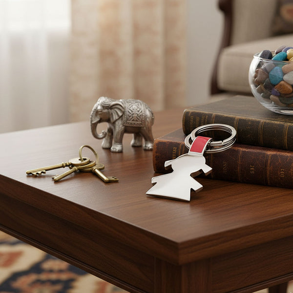 Llavero Niña Doble Anillo