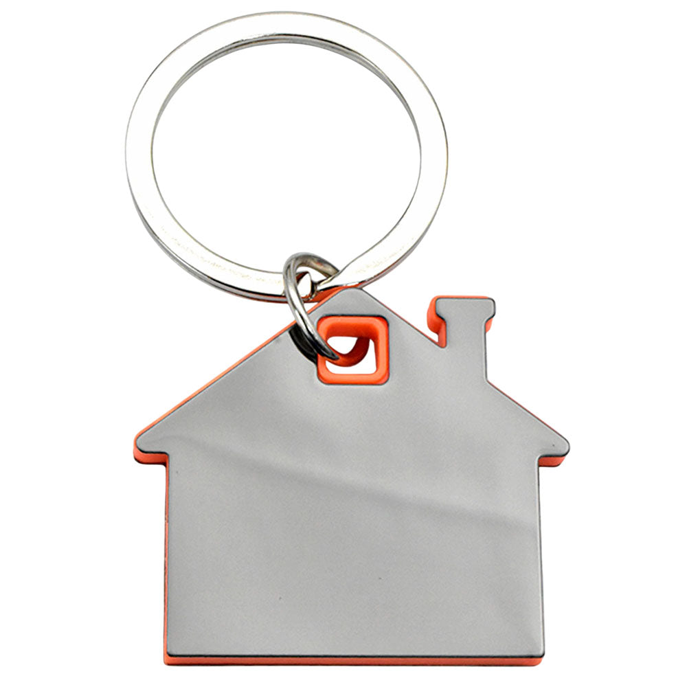Llavero Casa Goma Naranja