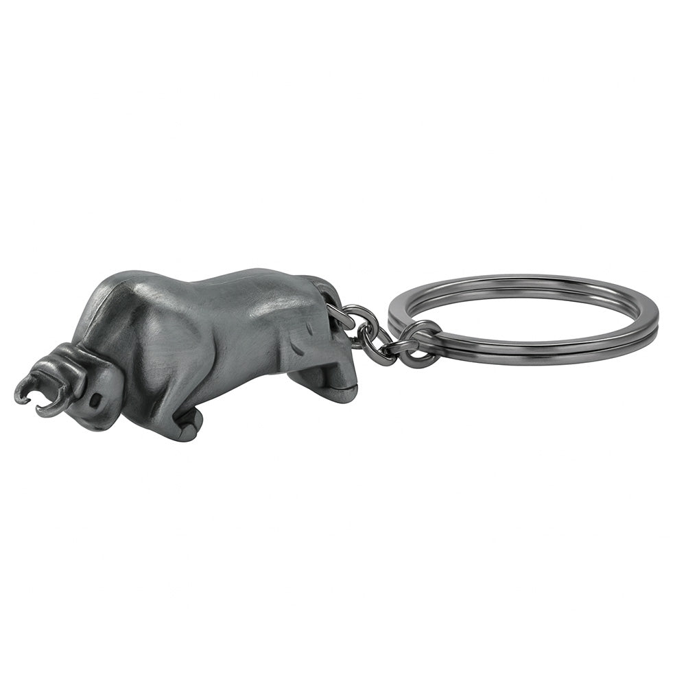 Llavero Toro Plateado Fuerte