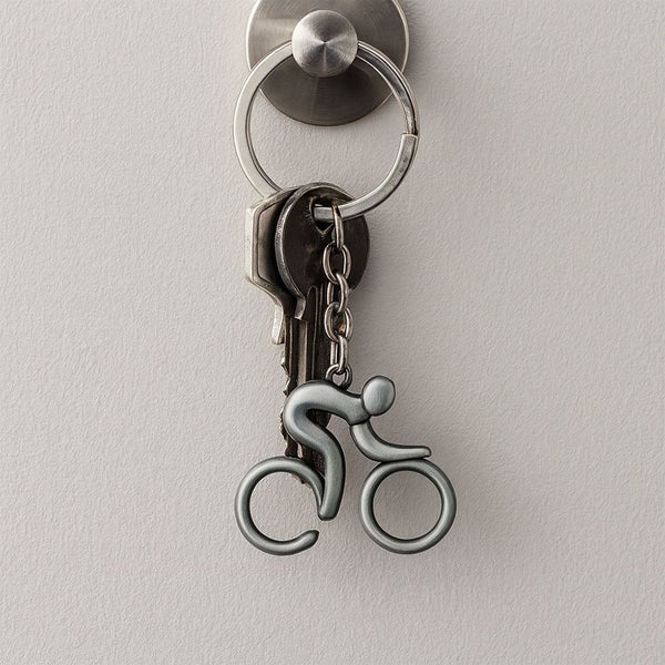 Llavero Ciclista Plateado