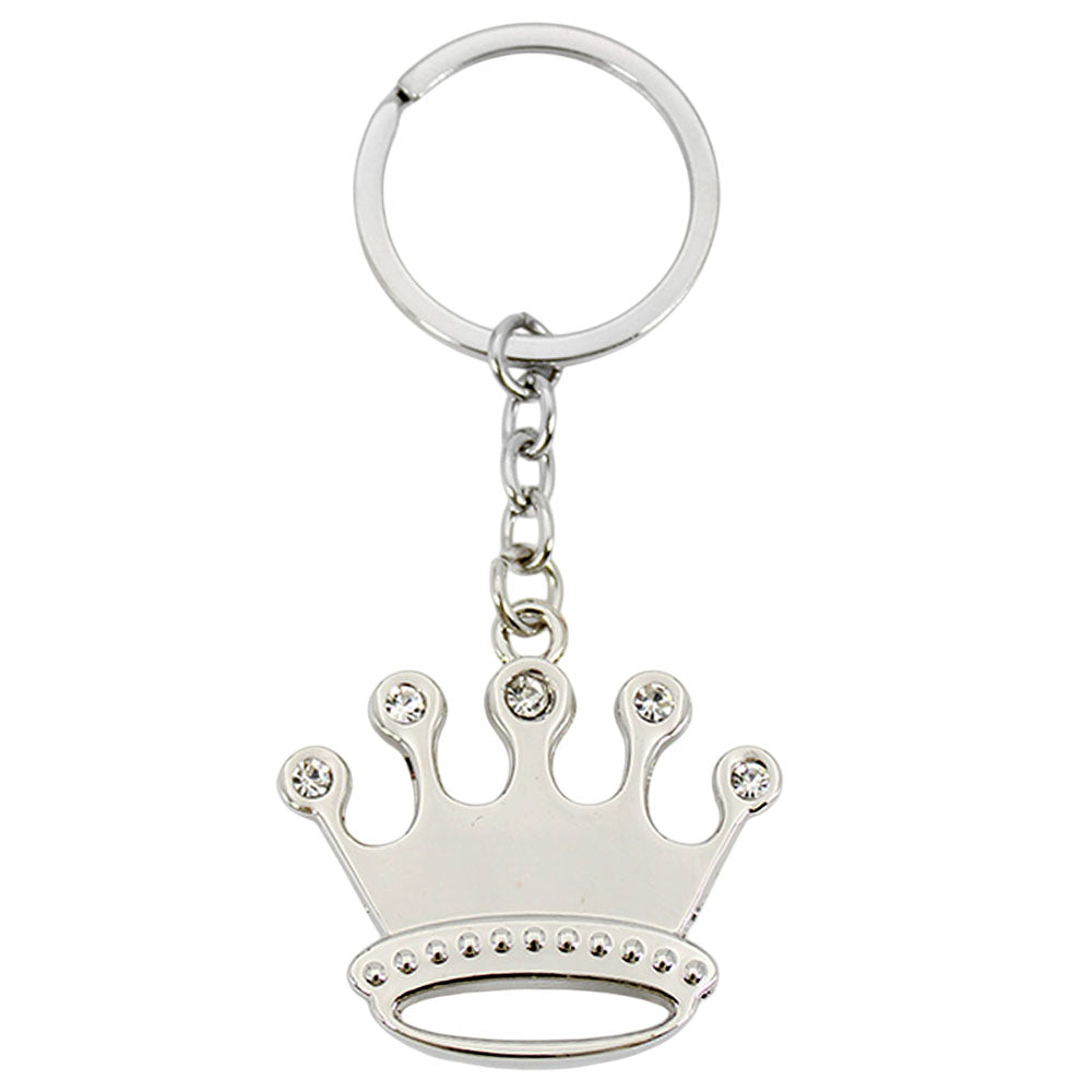 Llavero Corona Plateada