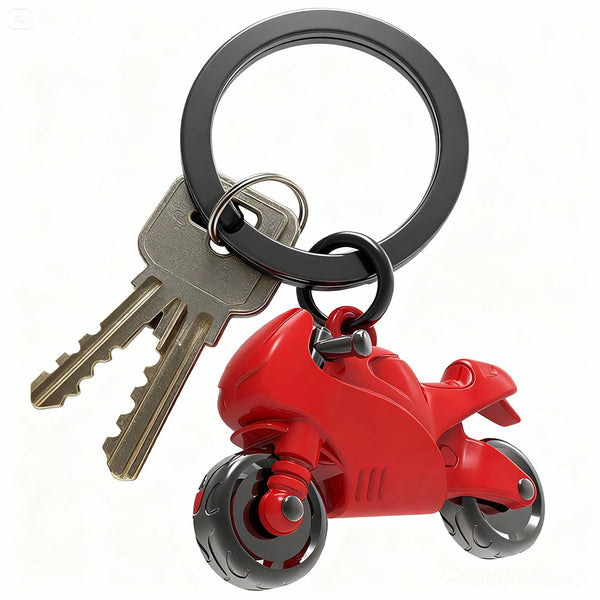 Llavero Motoneta Roja Vibrante
