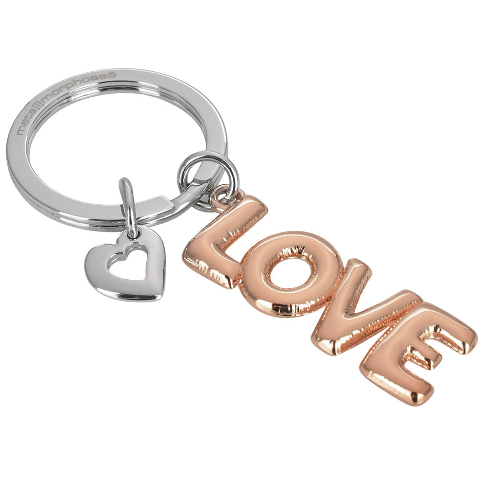 Llavero Love Oro Rosa