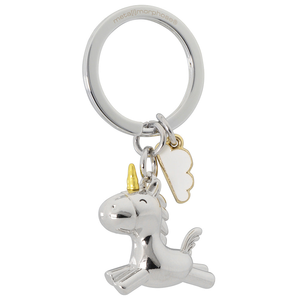Llavero Unicornio Plata Oro