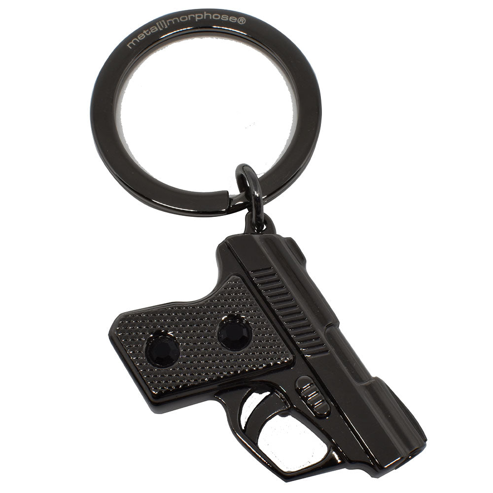 Llavero Pistola Negro Mate