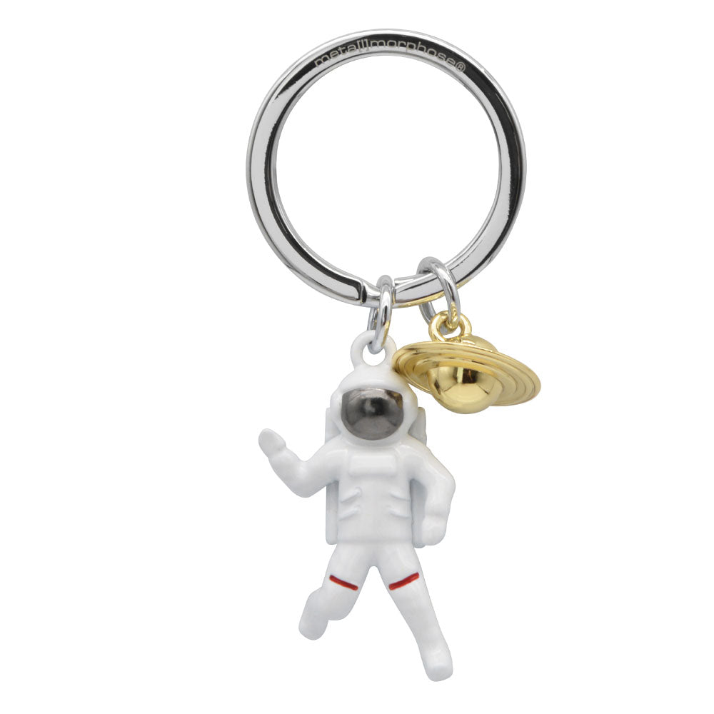 Llavero Astronauta Blanco Dorado