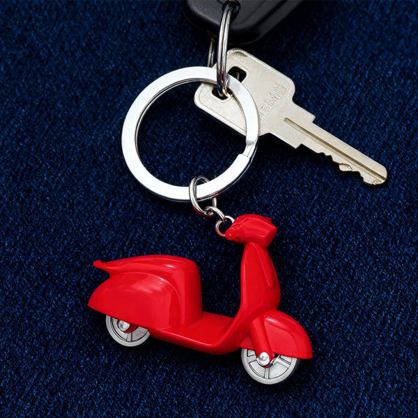 Llavero Motoneta Roja Única