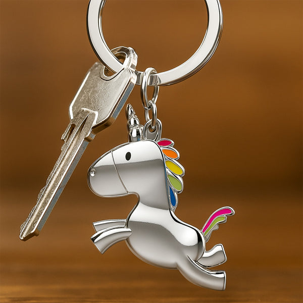 Llavero Unicornio Plano