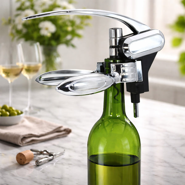 Abridor Mediano Plateado Brillante