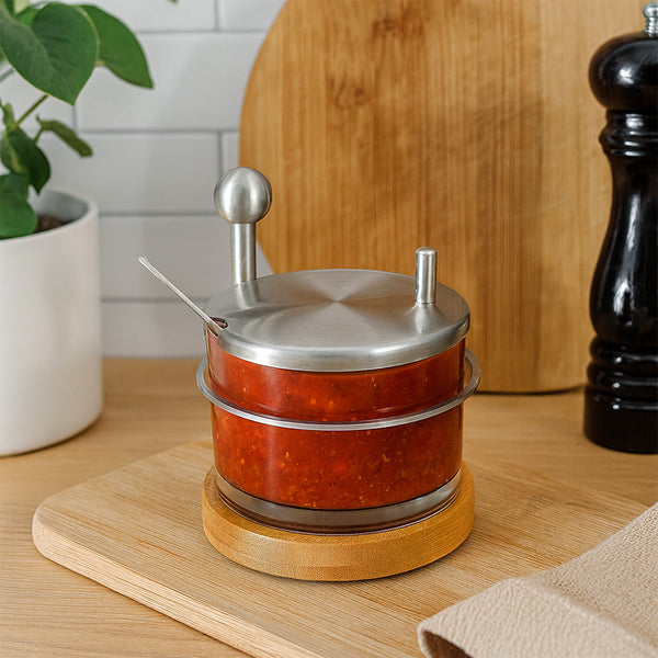 Salsero Individual de Vidrio