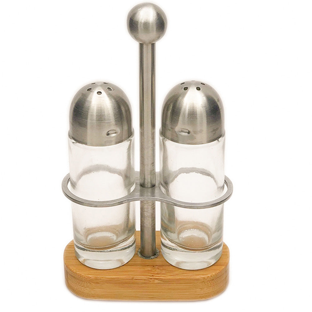 Juego Sal y Pimienta Vidrio con Base