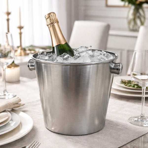 Enfriador Metalico Plateado Clásico