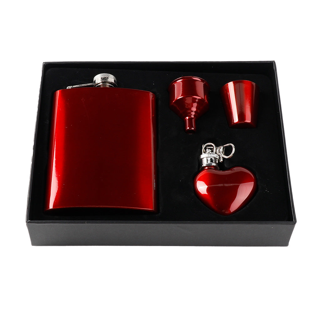 Set Bar Acero Rojo Vibrante