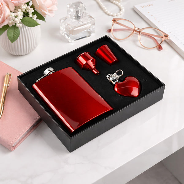 Set Bar Acero Rojo Vibrante