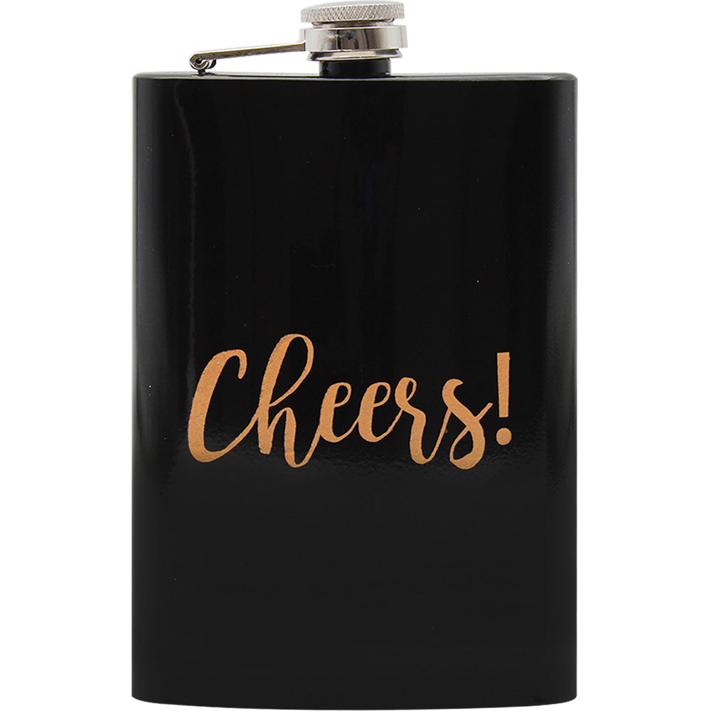 Licorera 9 Onzas Negra Cheers