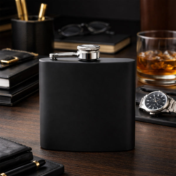 Licorera 6 Onzas Negra