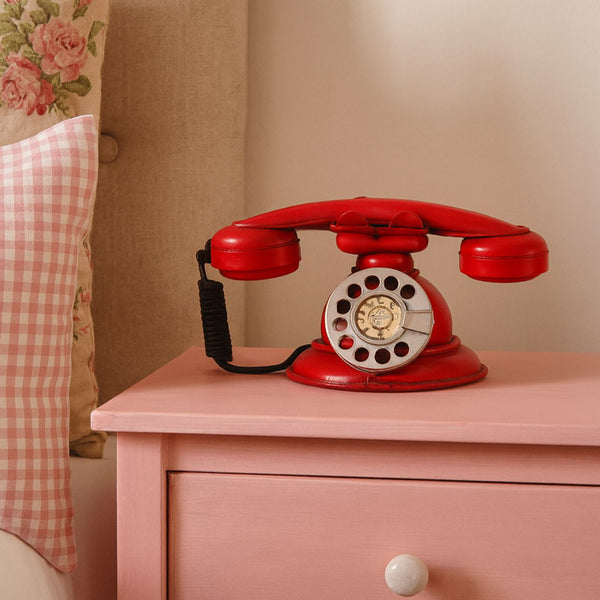 Figura Decorativa Telefono Antiguo