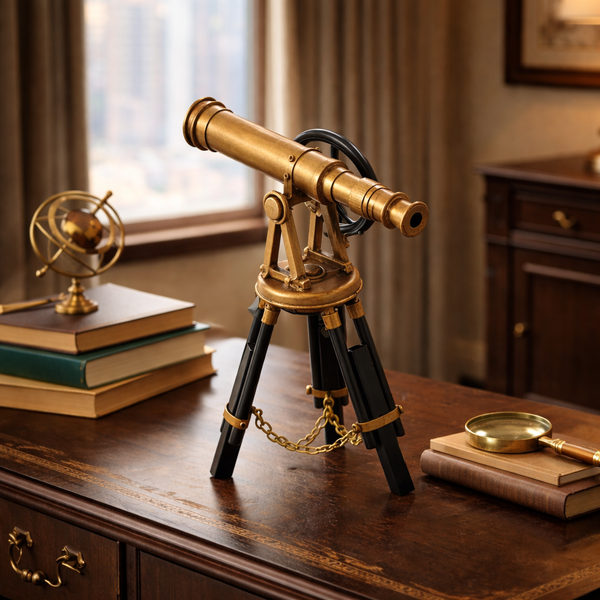 Decoracion Telescopio de Hojalata