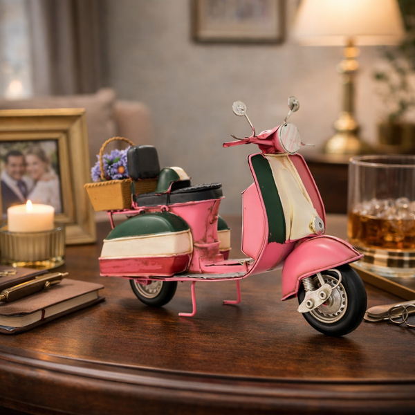 Decoracion Motoneta de Hojalata