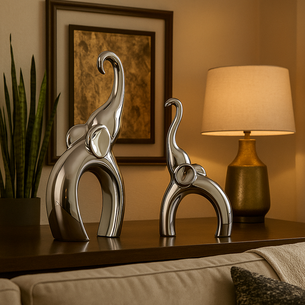 Figura Decorativa Elefantes II