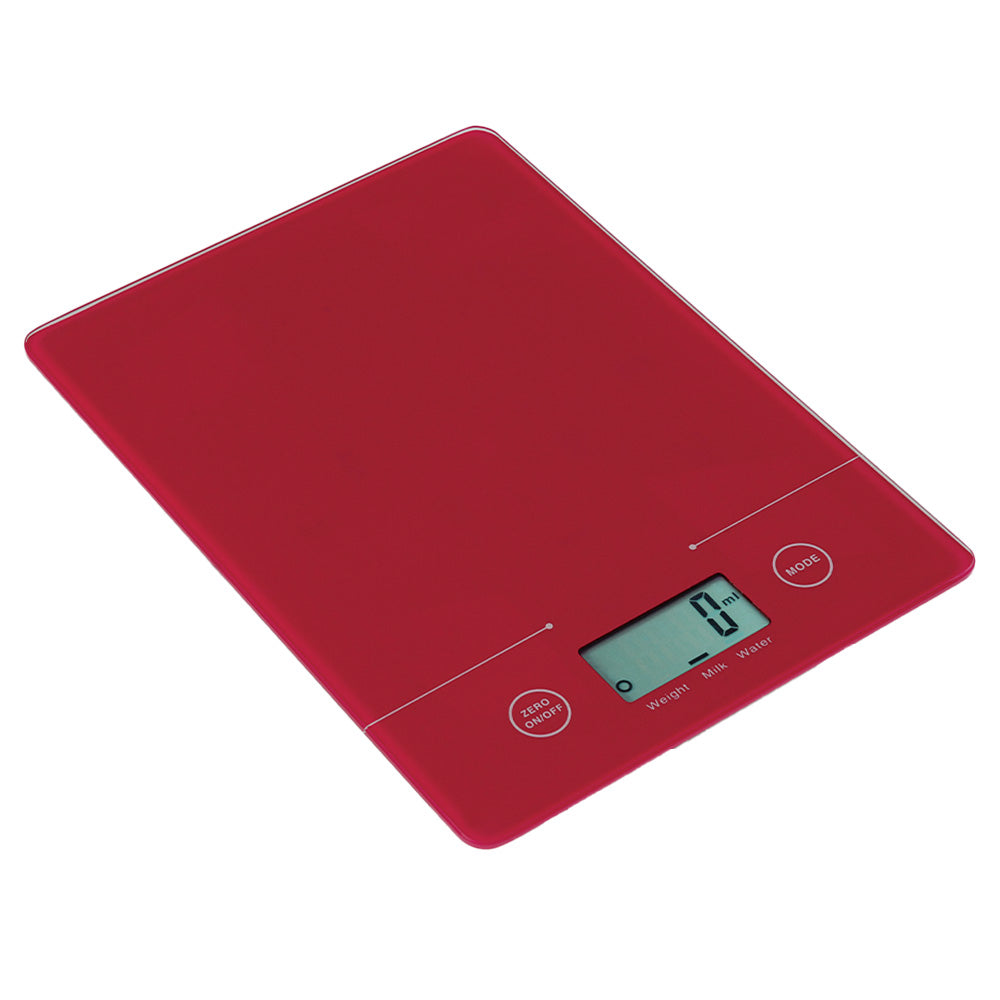 Báscula Cocina Roja Digital
