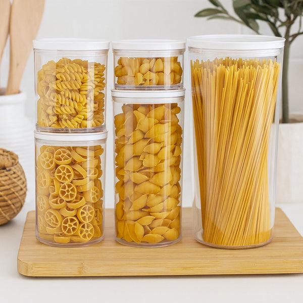 Juego Canisters 5 Piezas Transparente