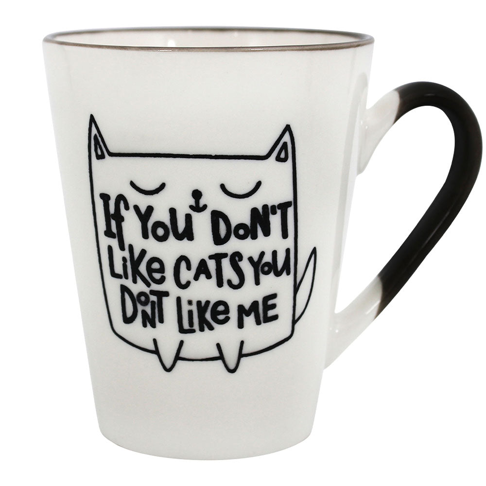 Taza Gato Texto Gris