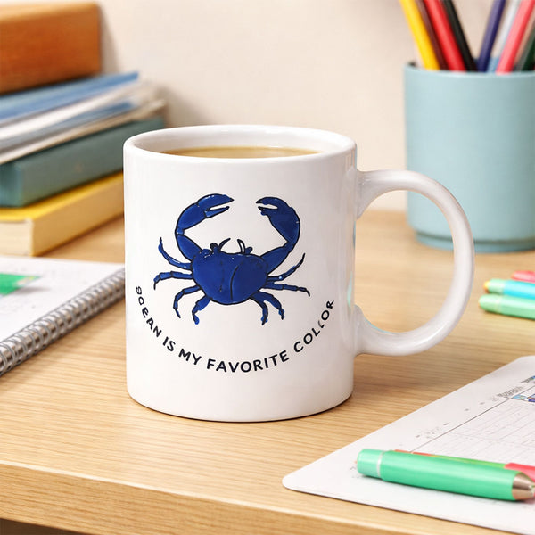 Taza Cangrejo Blanco