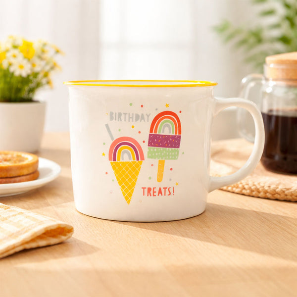 Taza Arcoiris Amarilla