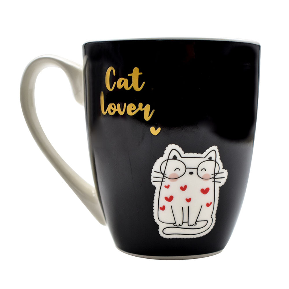 Taza Negra Gato New Bone