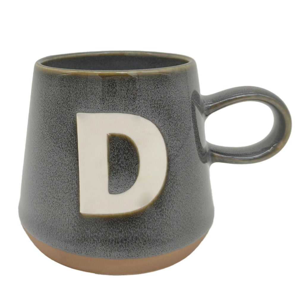 Taza Gris Letra D