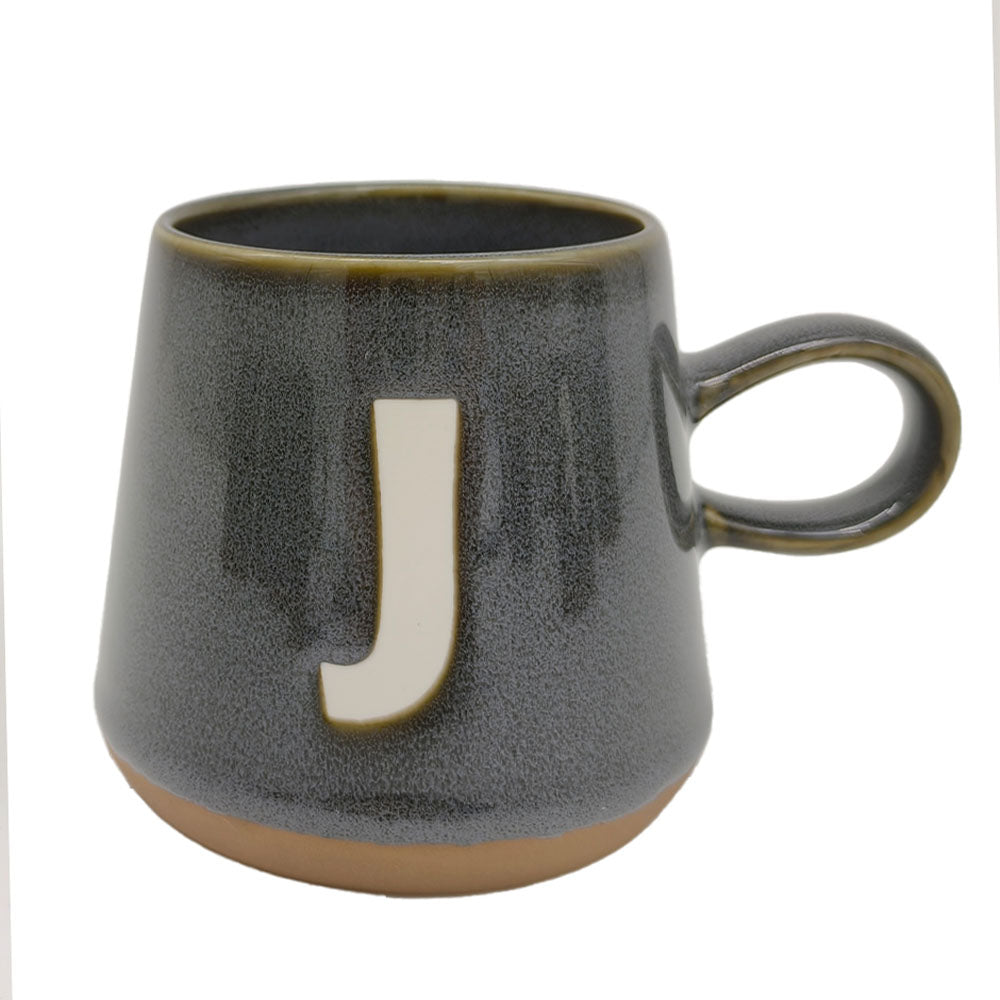 Taza Gris Letra J