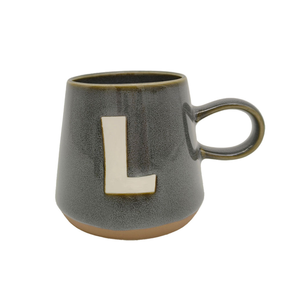 Taza Gris Letra L