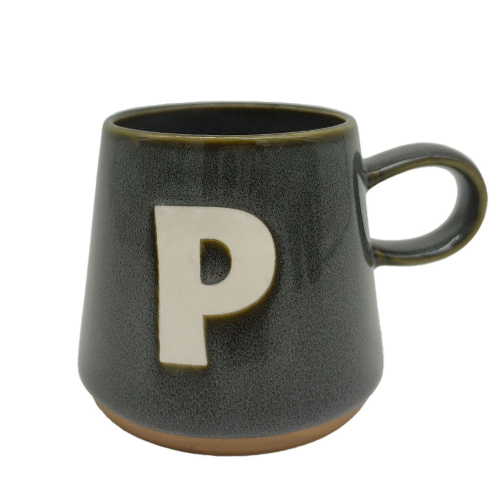 Taza Gris Letra P