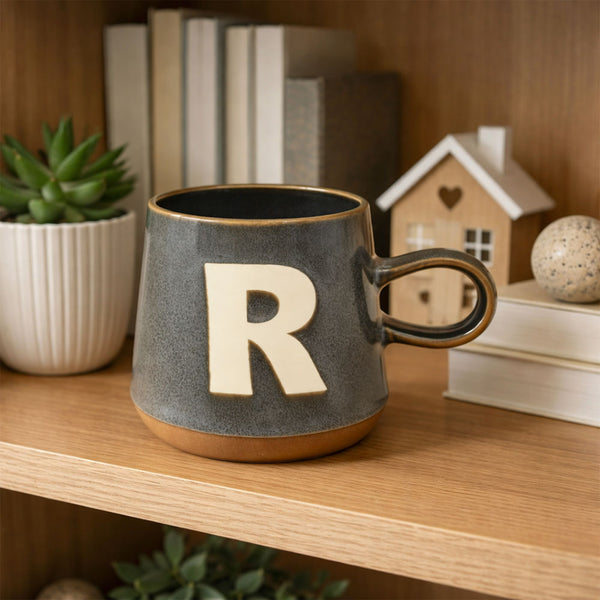 Taza Gris Letra R