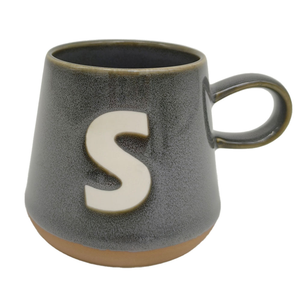 Taza Gris Letra S