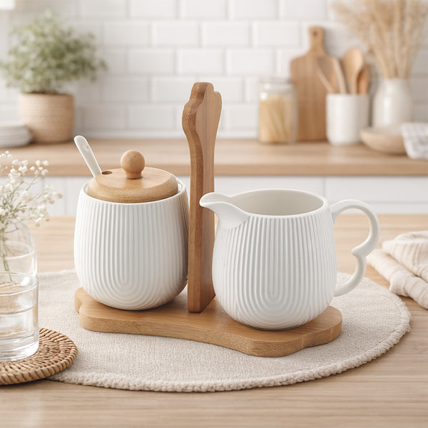 Set de Cremera Y Azucarera Canela