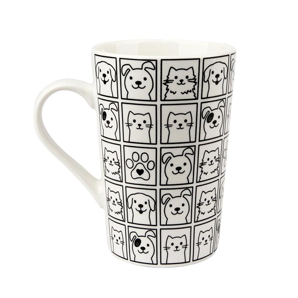 Taza Perritos Cuadros