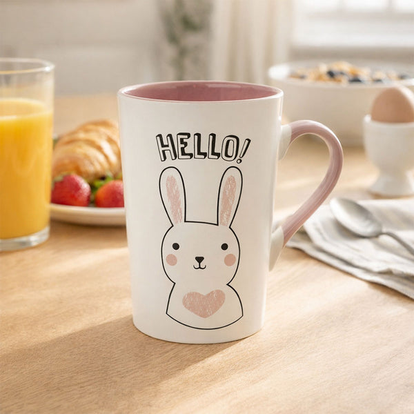 Taza Conejito Happy Rosa