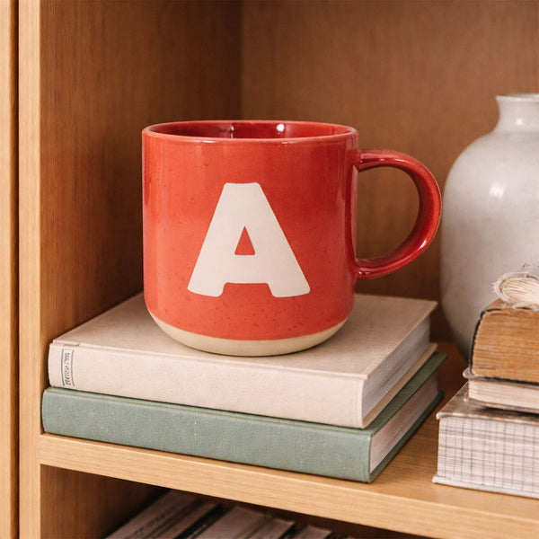 Taza Letra A Rojo