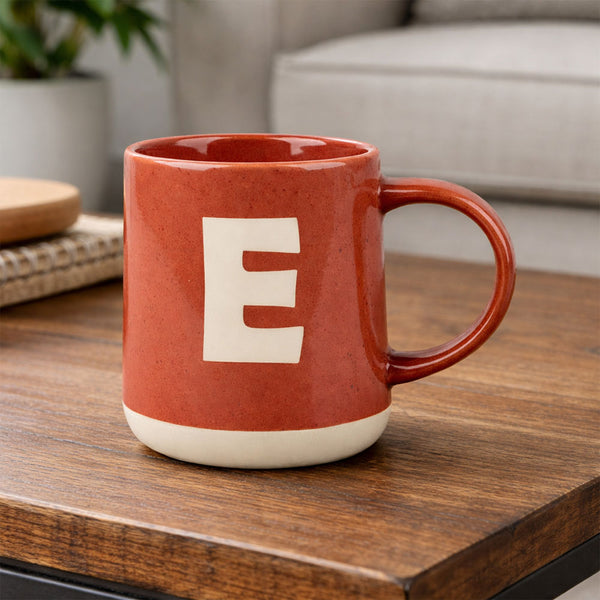 Taza Letra E Rojo
