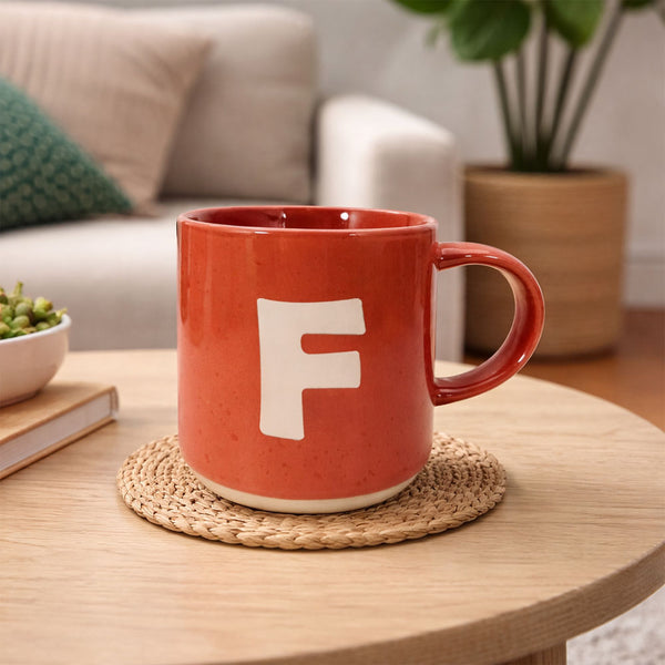 Taza Letra F Rojo
