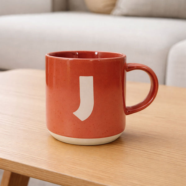 Taza Letra J Rojo
