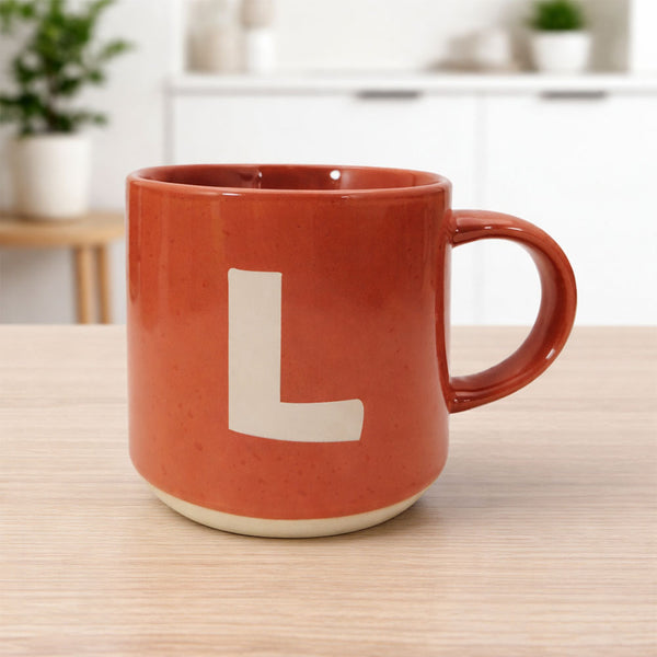 Taza Letra L Rojo