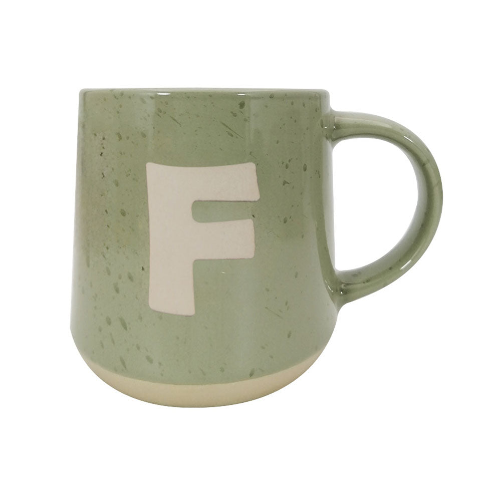 Taza Letra F Verde
