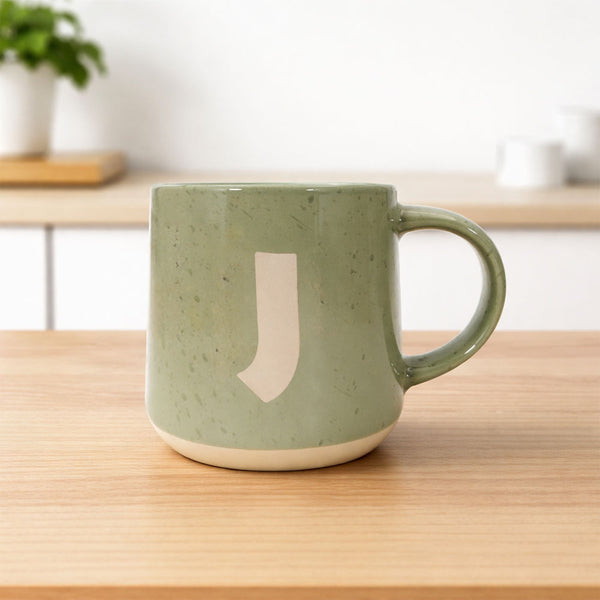 Taza Letra J Verde